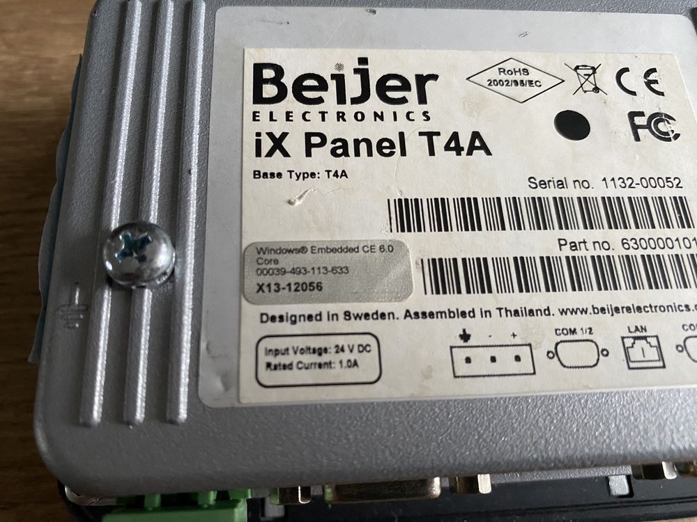 Beijer Electronics iX Panel T4A