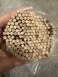 Patyki drewniane do waty cukrowej okrągłe 40 cm 200 sztuk