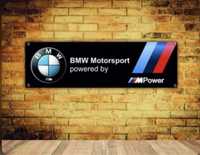 Baner plandeka 150x60cm BMW Motorsport powered by PROMOCJA