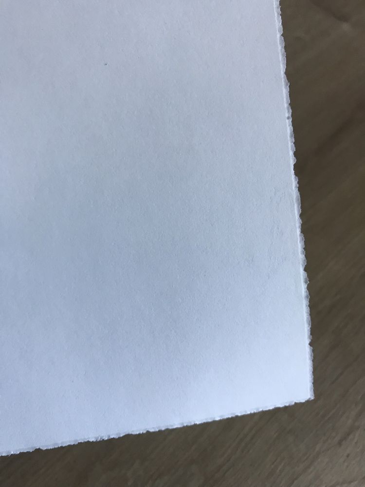 Papier do pisania listów ozdobnie szarpany + koperty papeteria NOWE