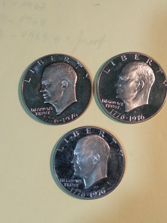 Moedas de 1 Eisenhower Ike Dólar 1976S Proof dos EUA