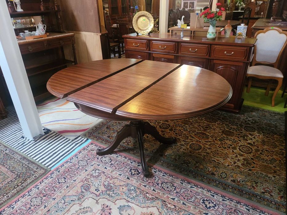 Mesa redonda extensível - Muito bom estado geral