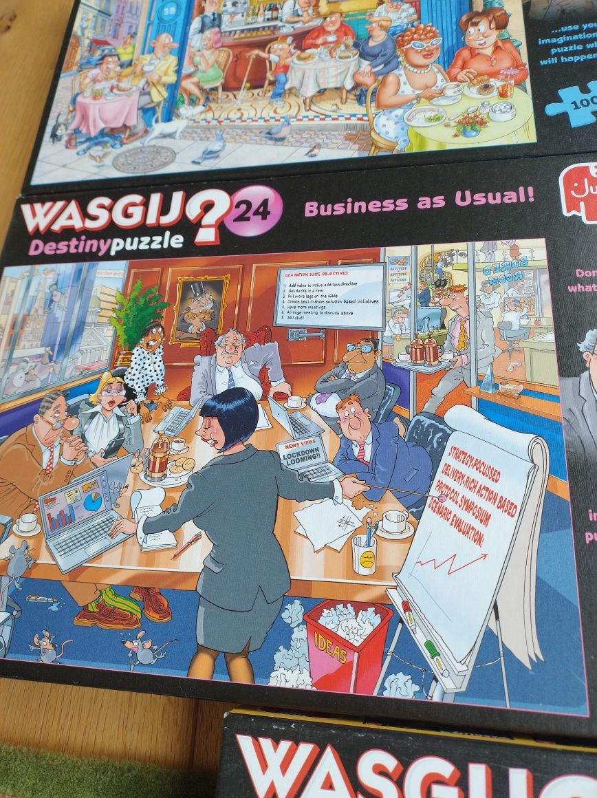 Wasgij puzzle zestaw układanka 5 sztuk
