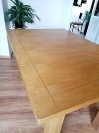 Stół drewniany dębowy rozkładany
