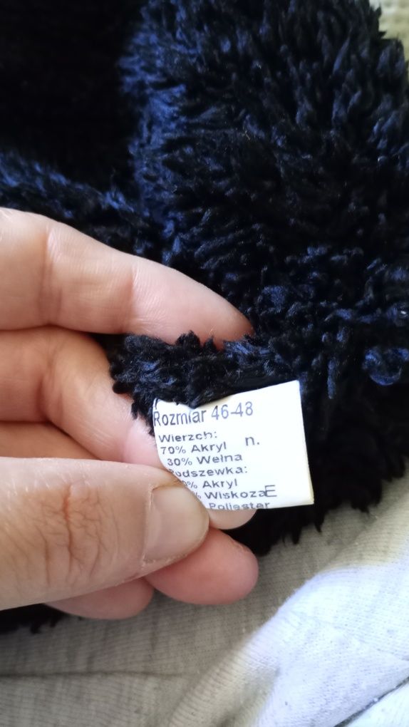 Cieplutka czapka chłopięca rozmiar 46-48