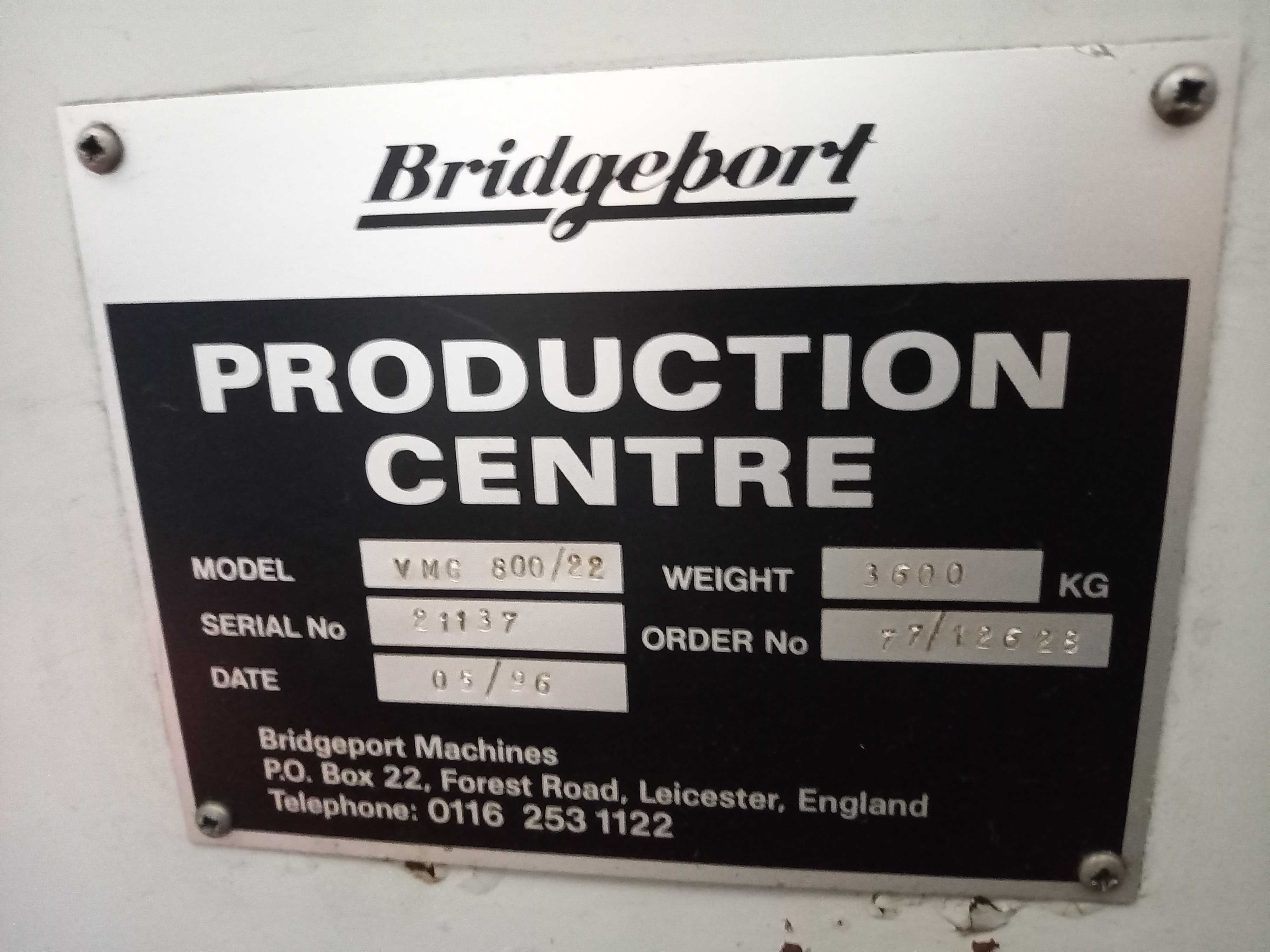 Fresadora CNC - BRIDGEPORT VMC 800 (800x500)