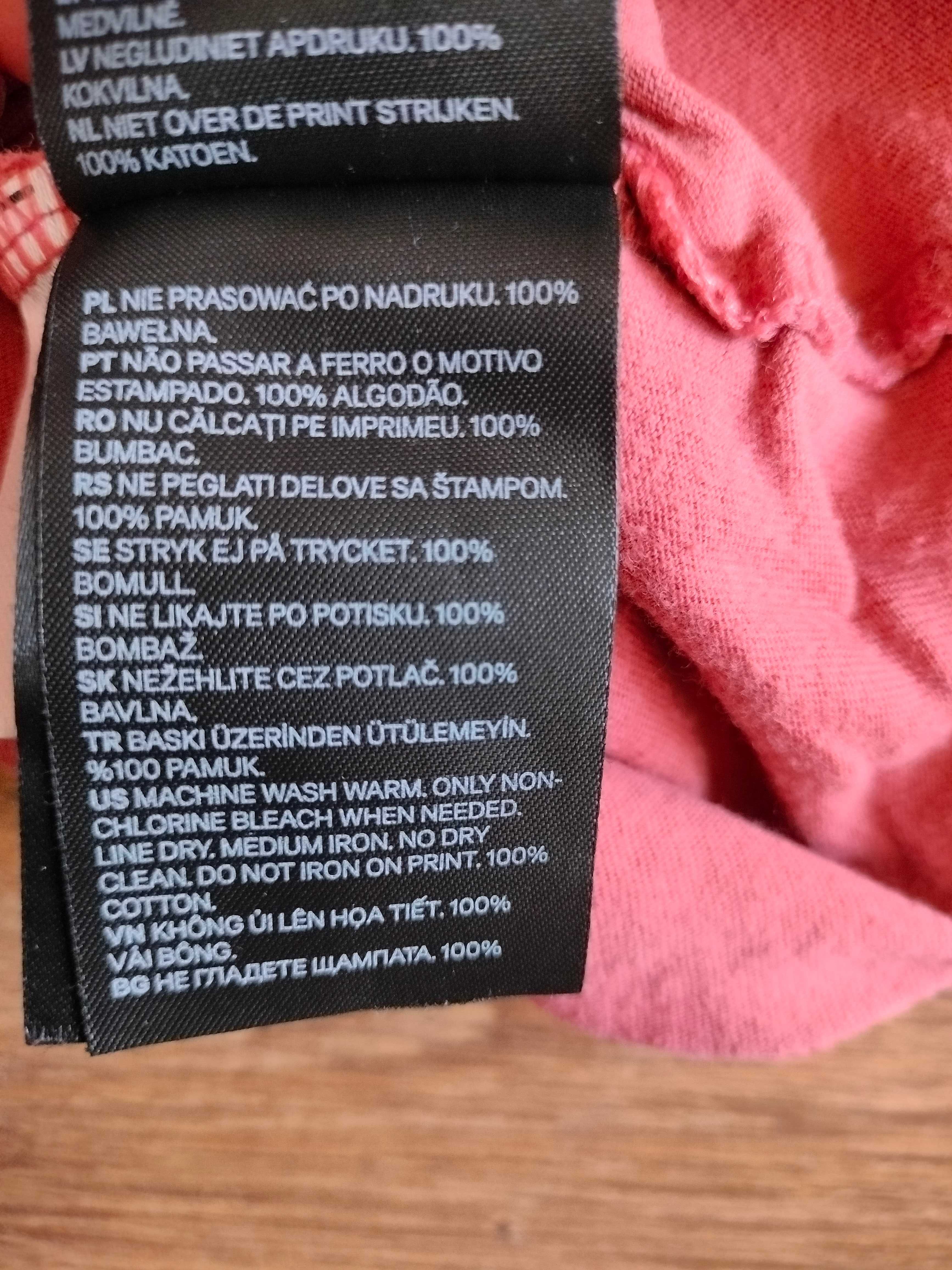 Koszulka bez rękawów H&M 122 cm z motylem