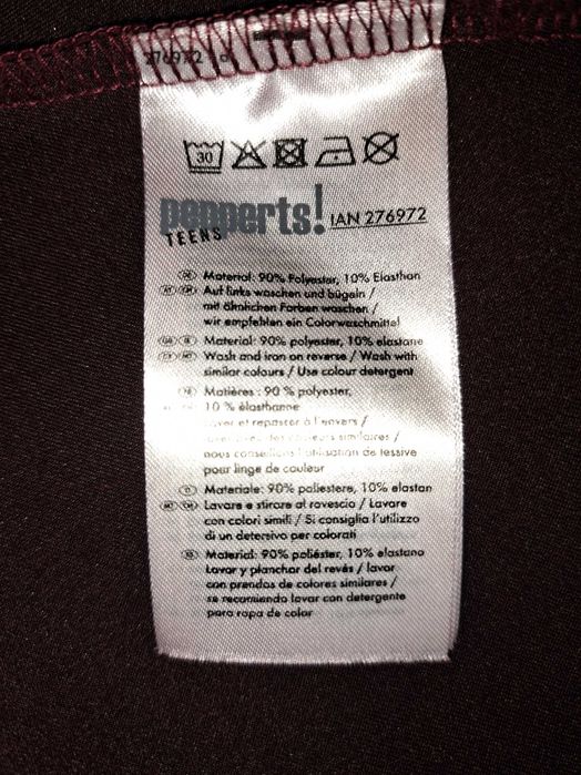 Bordowa spódnica mini  r. 38