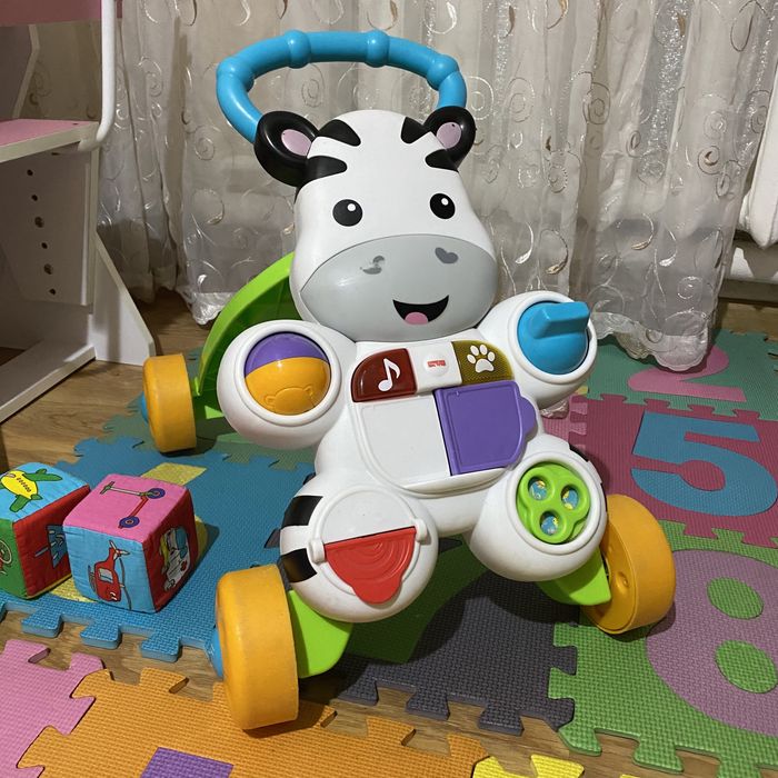 Інтерактивні ходунки Fisher-Price Зебра толокар ходулі