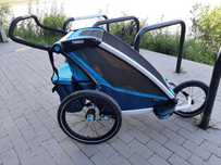 Przyczepka rowerowa Thule Chariot Cross + Thule Chariot Jog Kit 1