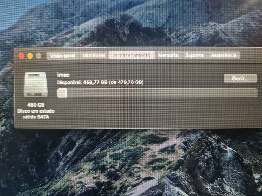 IMac de 27 com 16 Gb de RAM e com um disco ssd 480 GB