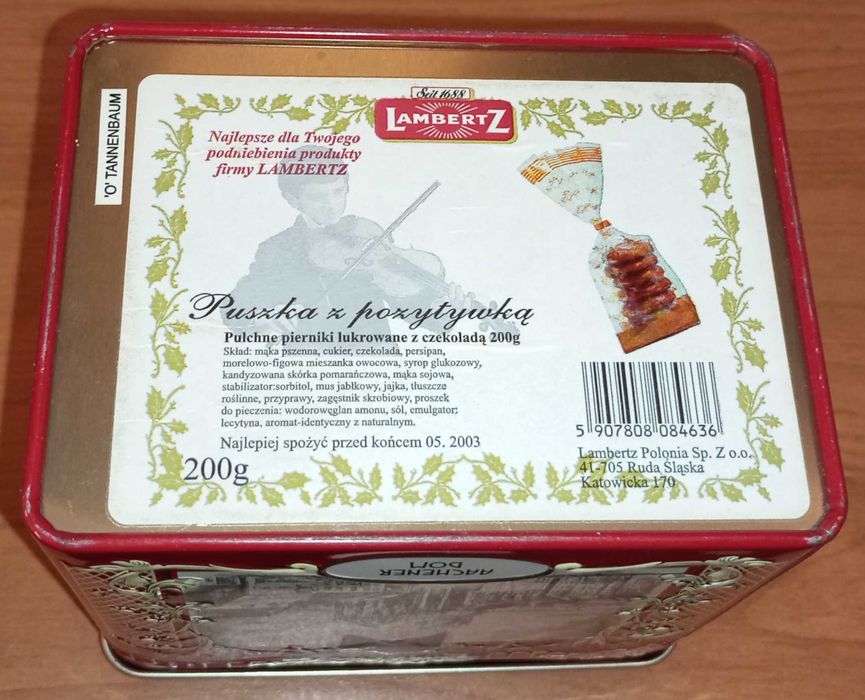 puszka z pozytywką (sprawną, grającą)