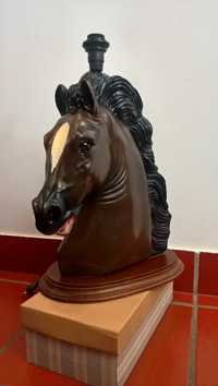 Candeeiro Cabeça de Cavalo, pintado á mão - NOVO