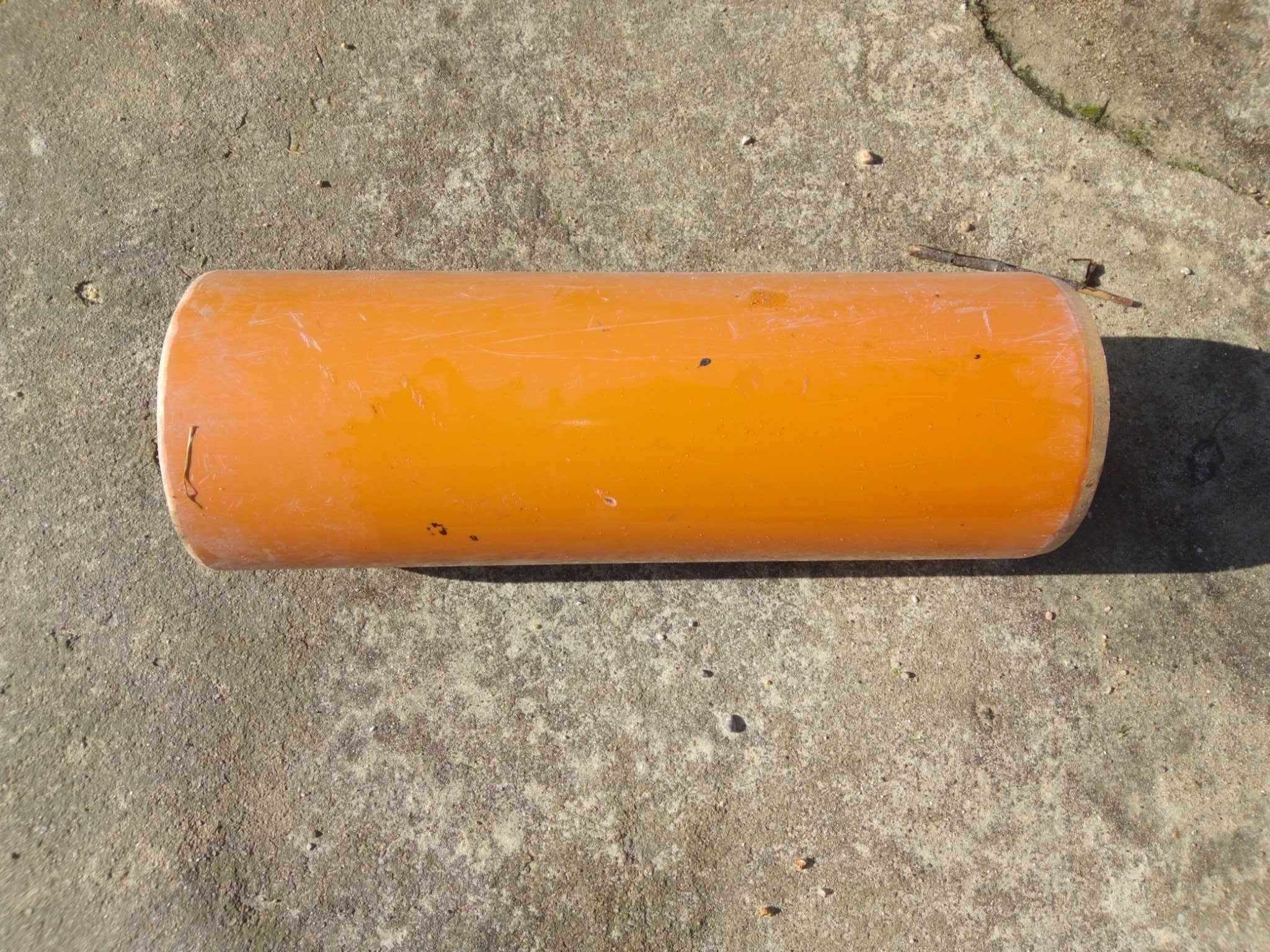 Rura kanalizacyjna wodociągowa śr 11cm 110mm dł 29cm pomarańczowa 2szt
