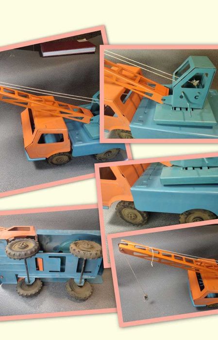 Машинка, кран игрушечный СССР