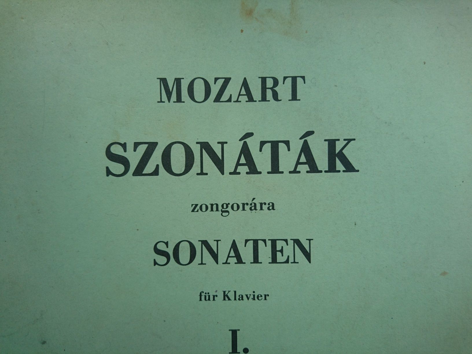 Моцарт ноты, венгерское изд.