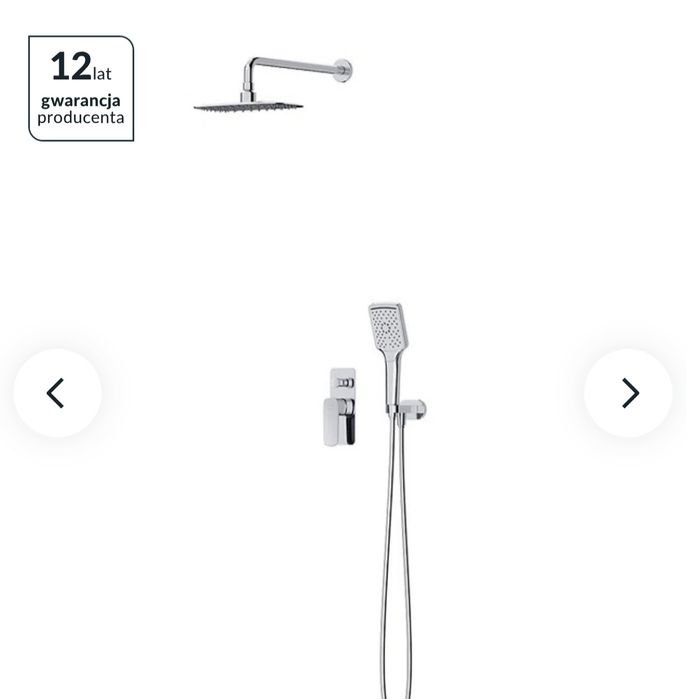 Sprzedam zestaw prysznicowy (podtynkowy) Cersanit Larga