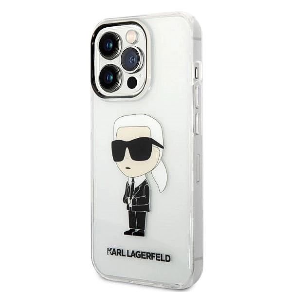 Etui Karl Lagerfeld Ikonik Karl na iPhone 14 Pro - przezroczyste