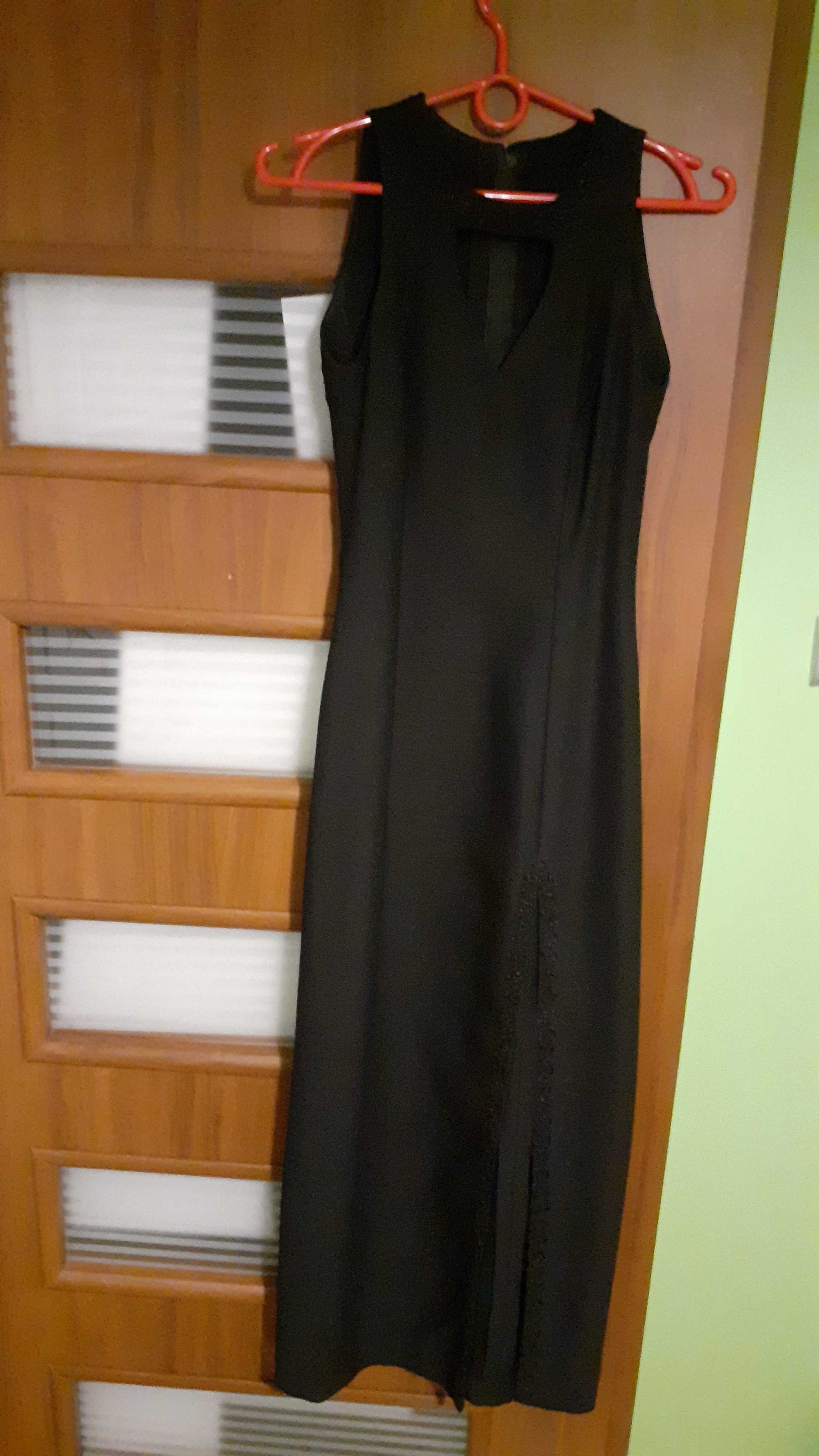 Elegancka czarna sukienka XS