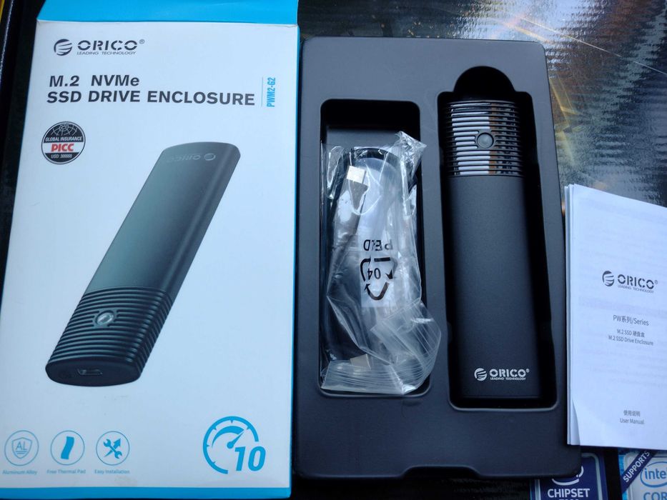ORICO OBUDOWA M.2 NVME USB-C 10GBPS Zewnętrzna Kieszeń Na Dysk do 4TB