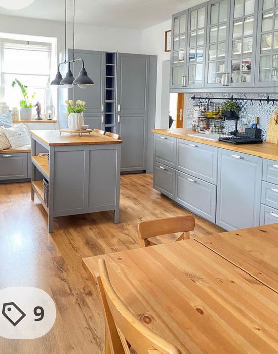 Fronty Ikea bodbyn szare