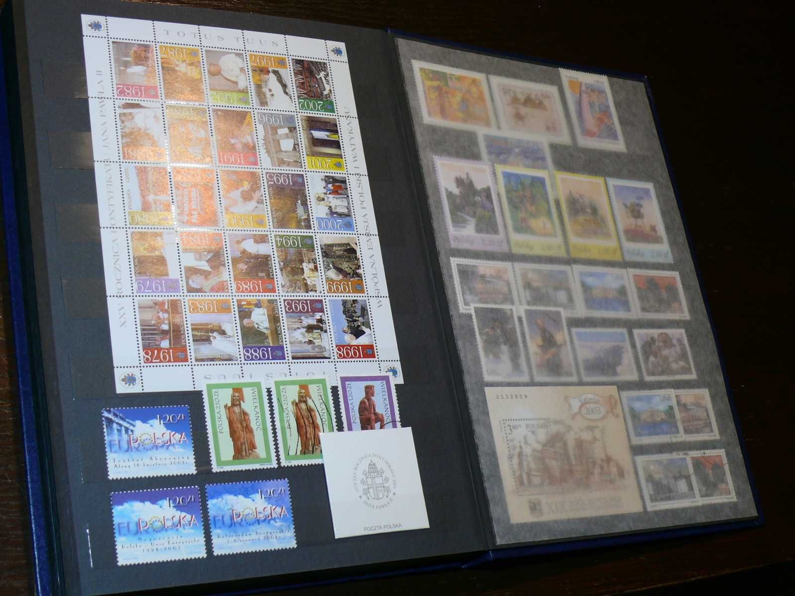 Kolekcja znaczków Polska od 1960 do 2008 czyste komplet plus kasowane