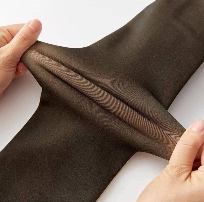 Колготи утеплені на хутрі, флісі, з ефектом голих ніг