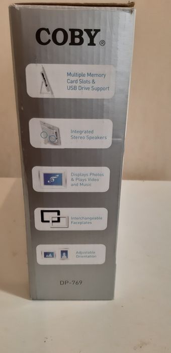 Цыфровая фоторамка Coby DP-769, 7 дюймов, новая