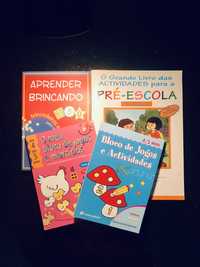 (Novos) Livros de Atividades infantis 3-6anos (4 exemplares)