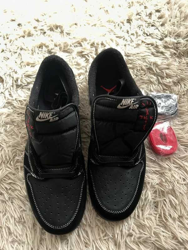 Czarny|Sportowe-Męskie Nike AirJordan1 UnisexTrampki 41