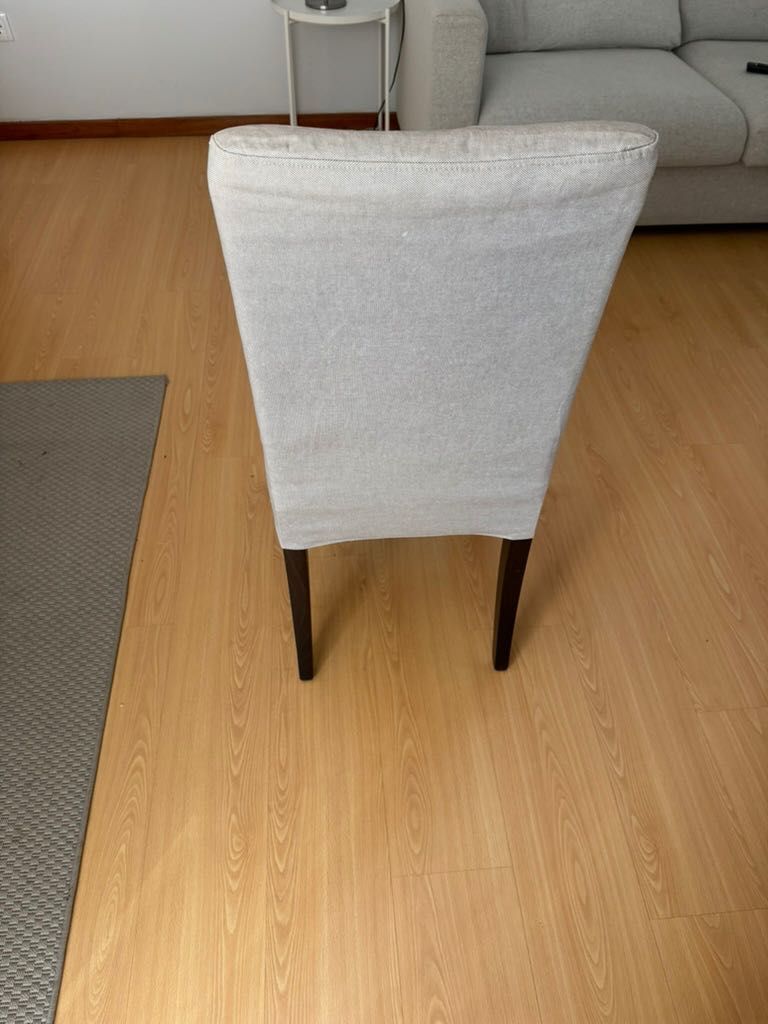6 Cadeiras IKEA Henriksdal com capa cinzenta
