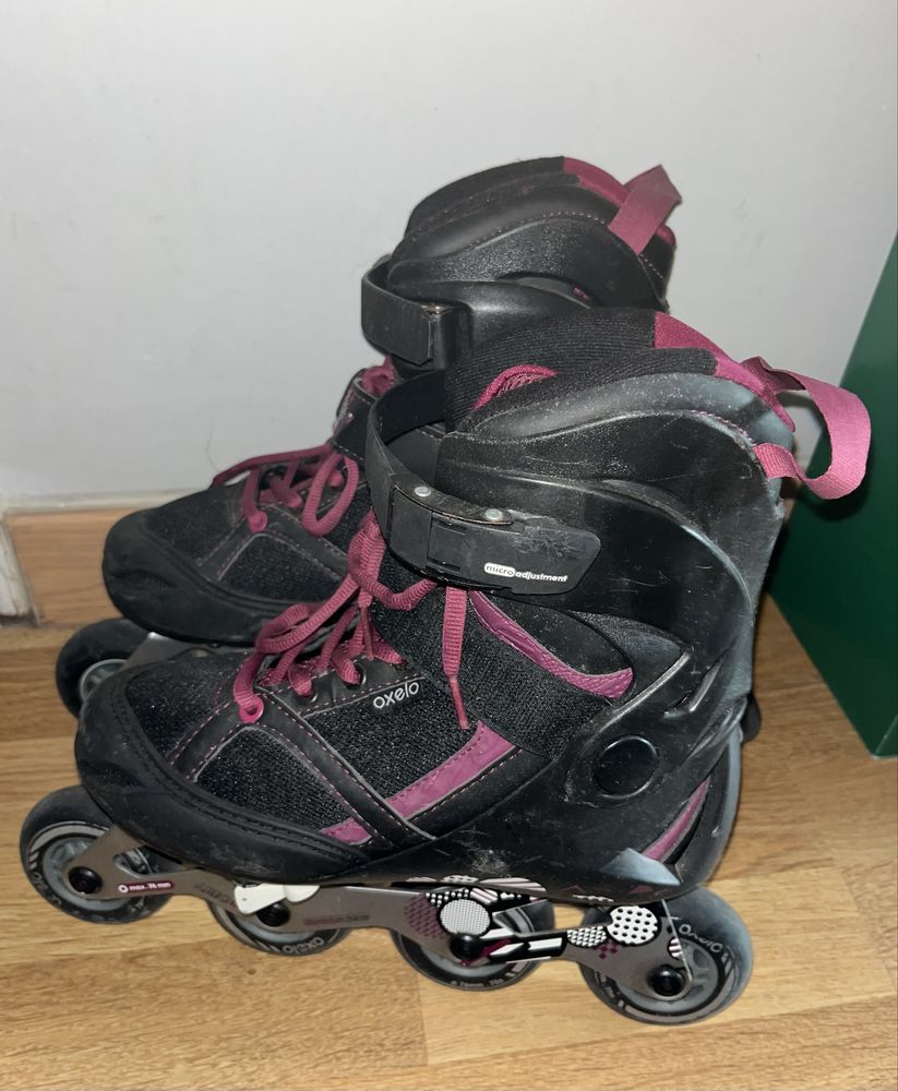 Patins em linha oxelo 38 com acessorios