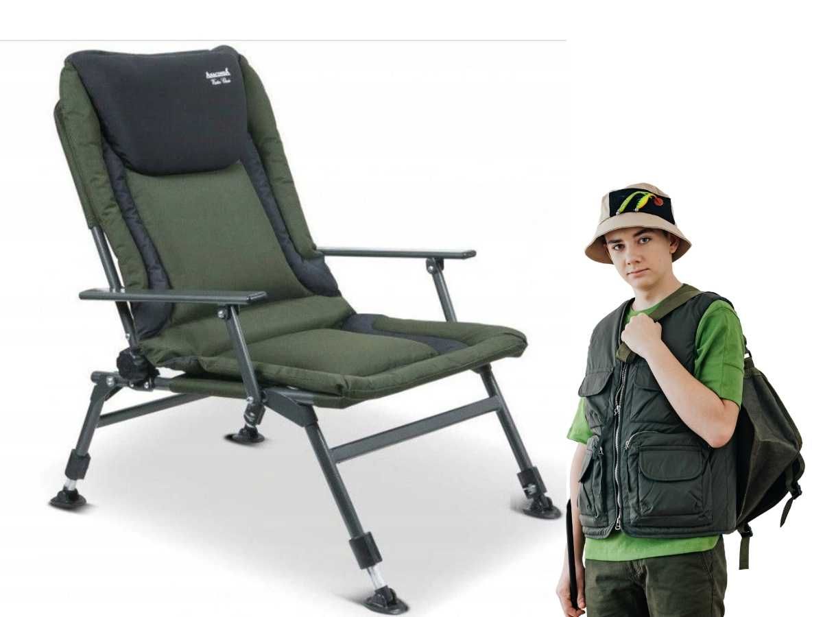 Fotel Karpiowy ANACONDA Visitor Chair Krzesło Wędkarskie Ryby Wygodny