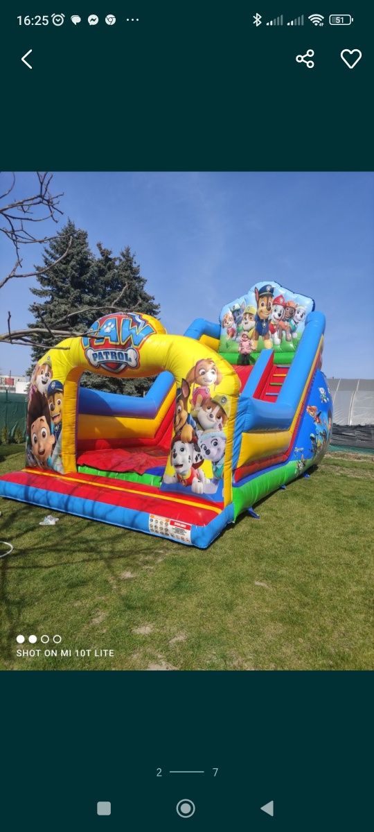 Dmuchańce wynajem Psi Patrol Minionek Angry Birds