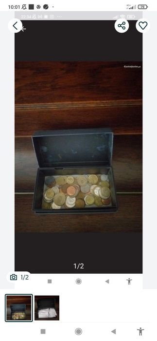 Moedas antigas de coleção