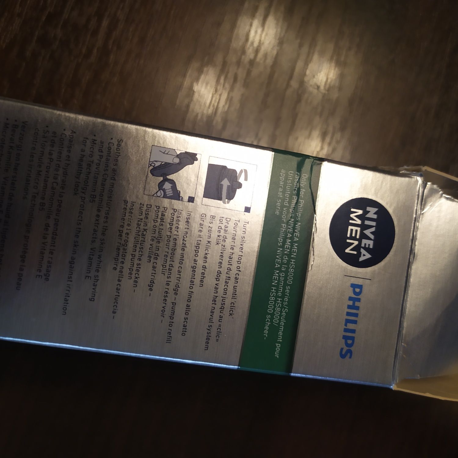 Balsam go golenia Nivea Philips golarka HS8000