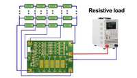 Плата заряда - разряда li-ion BMS контроллер 18650 BMS 4S 40A