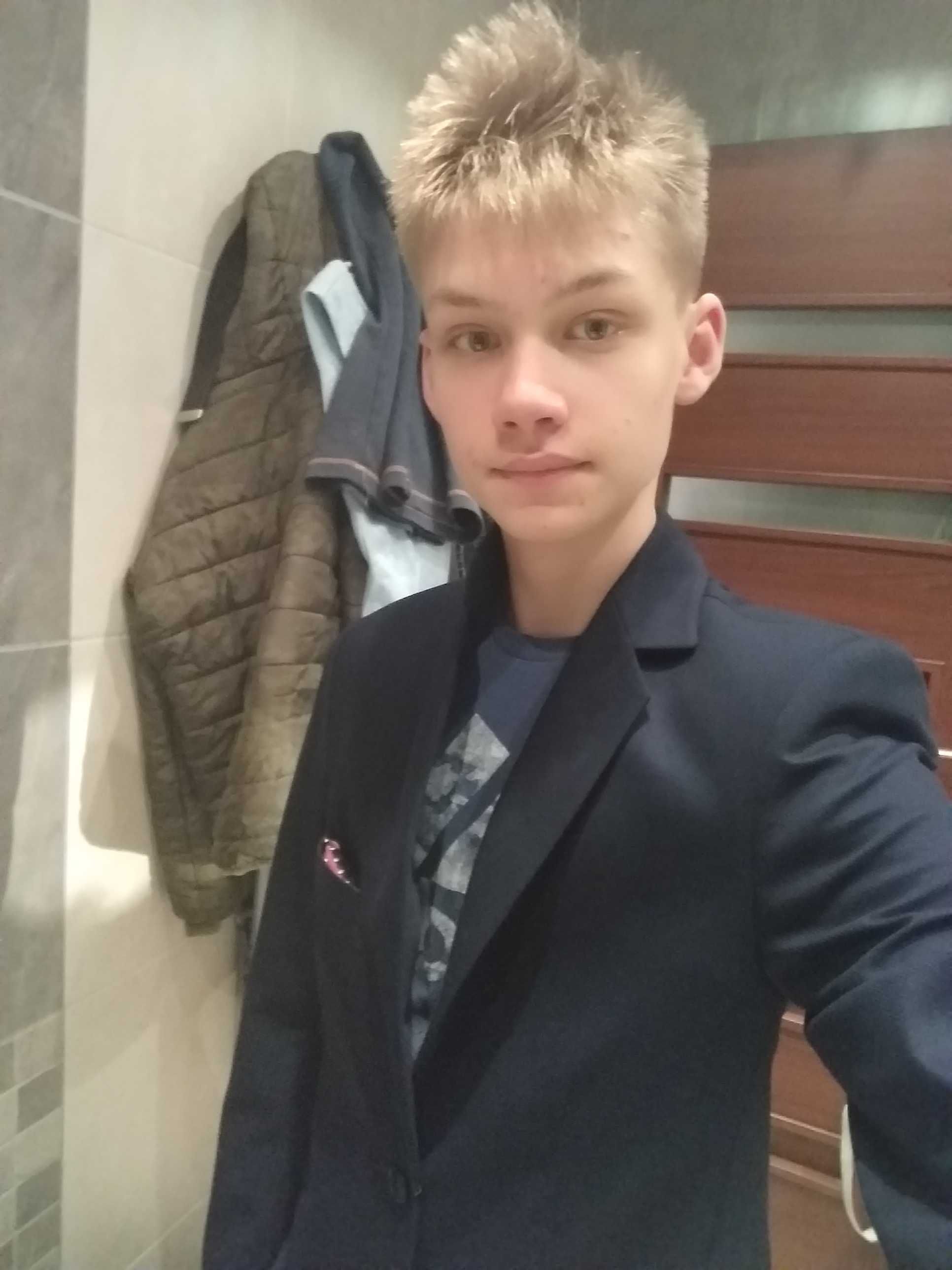 Garnitur Ewtex [marynarka + spodnie] navy blue + pokrowiec