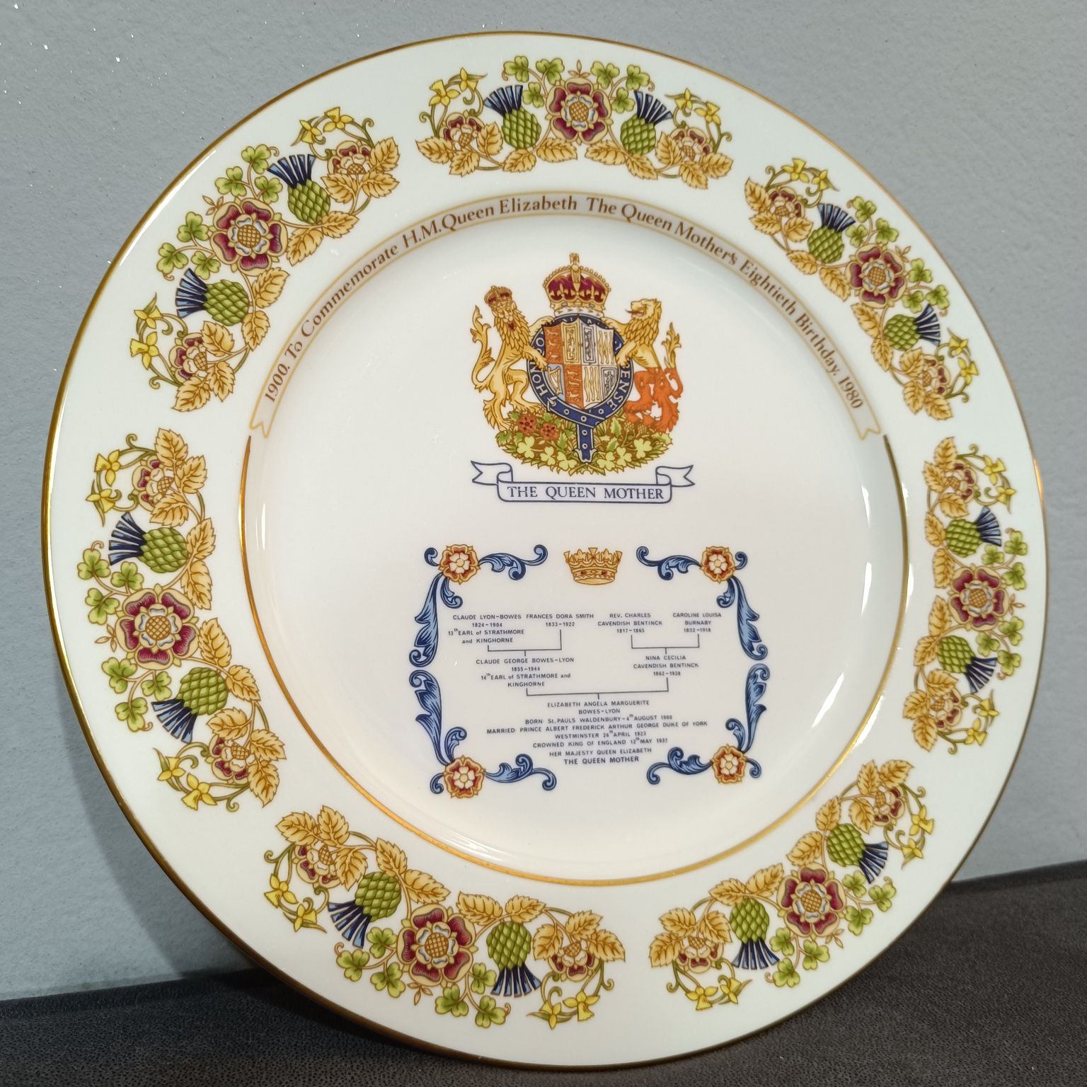 Talerz kolekcjonerski porcelanowy jubileuszowy