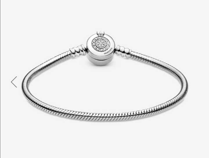 Pandora, nowa, srebrna, oryginalna bransoletka, rozmiar 18