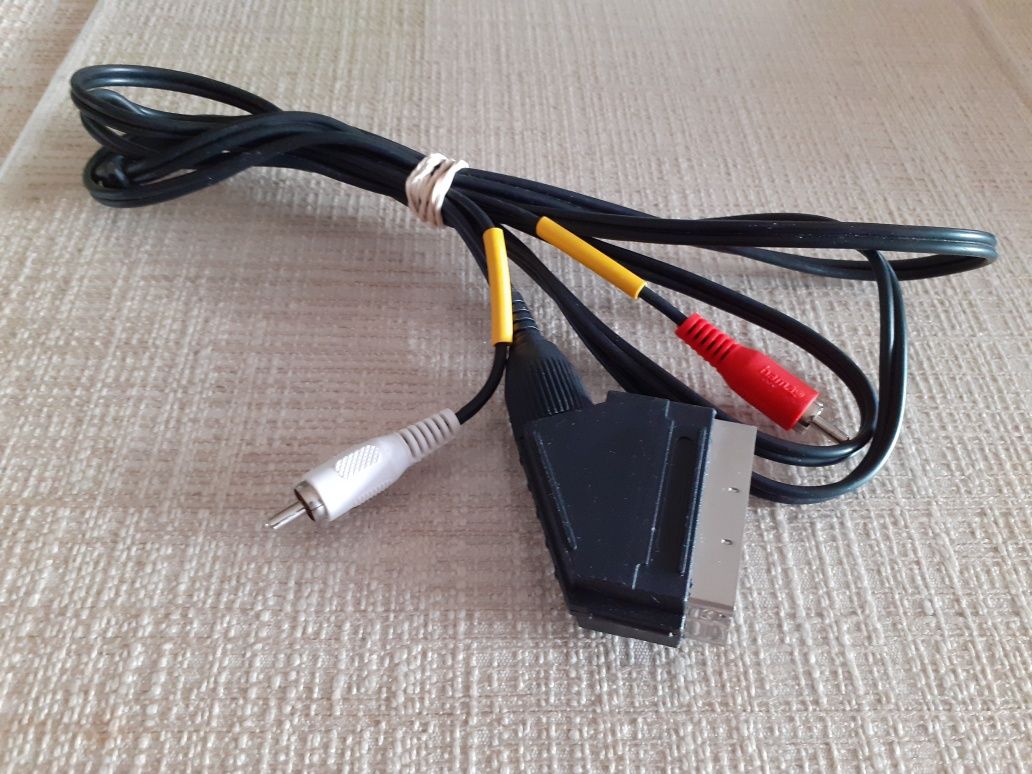 Kabel PIN-21 SCART, jack audio, do telewizora, odtwarzaczy, dekodera