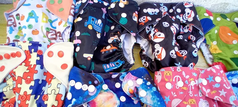 Fraldas de pano reutilizáveis (22 capas)