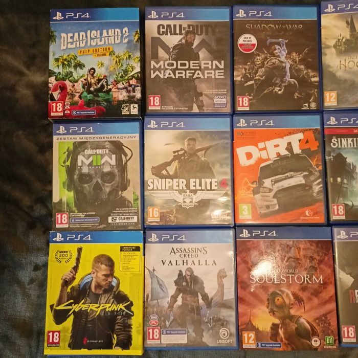 Gry na plastation PS4