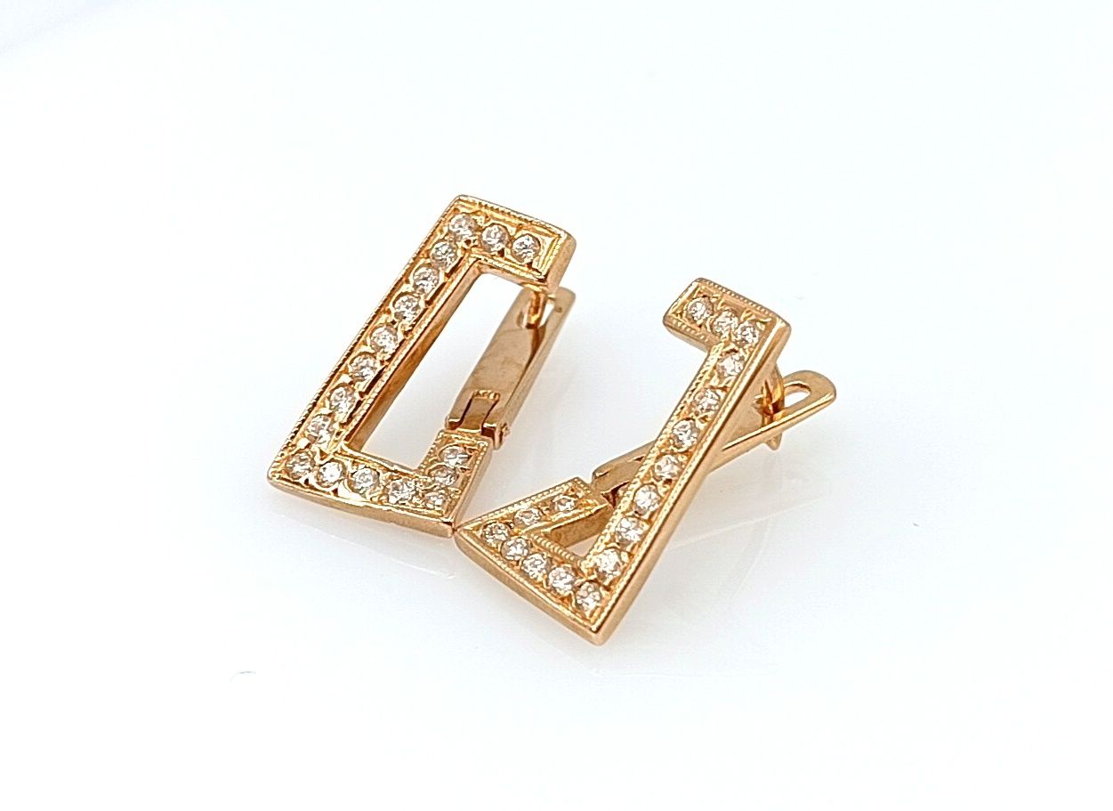 Золотые серьги 585