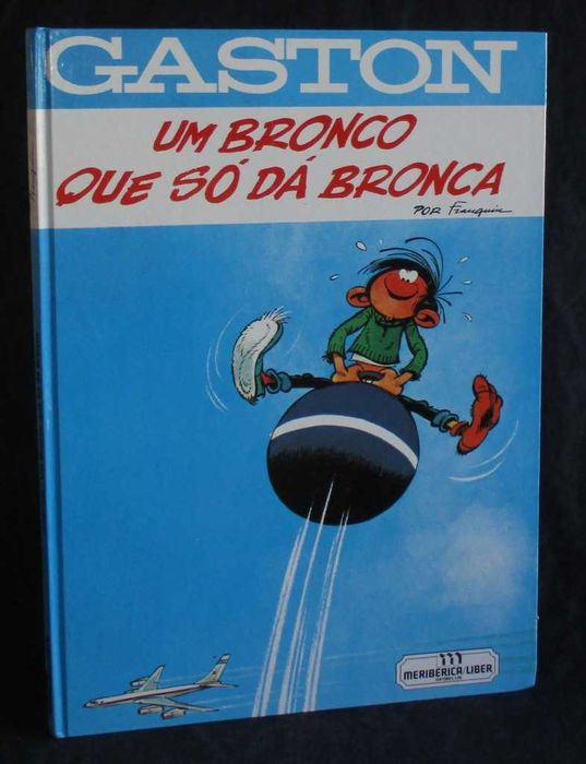 Livro BD Gaston Um Bronco que só dá bronca Meribérica Liber CD