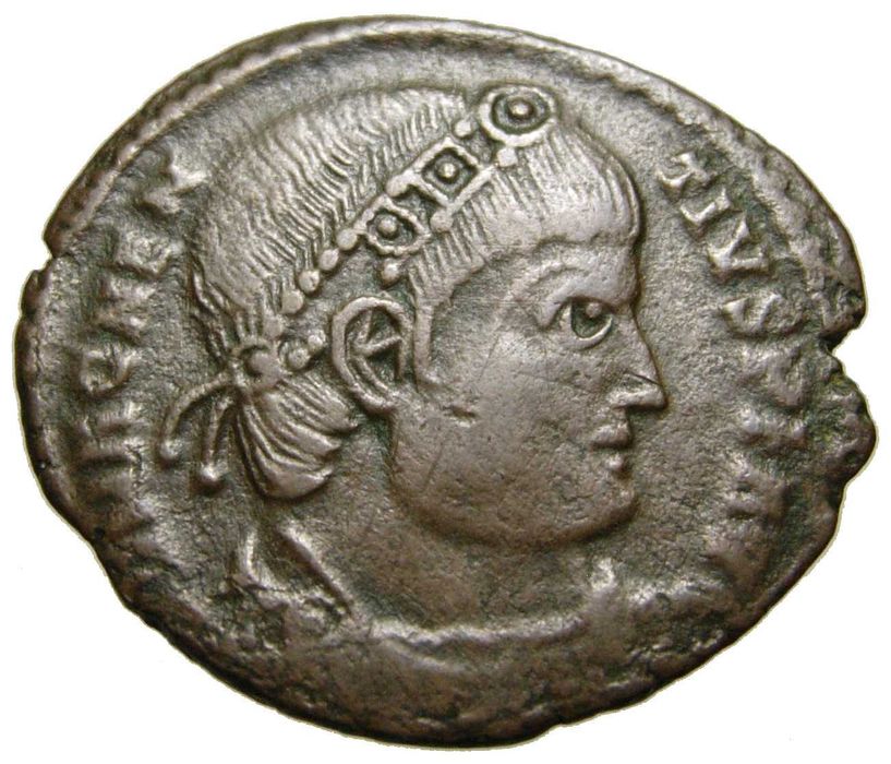 Moeda Romana - Maiorina de Magnêncio (350-353 dC.)