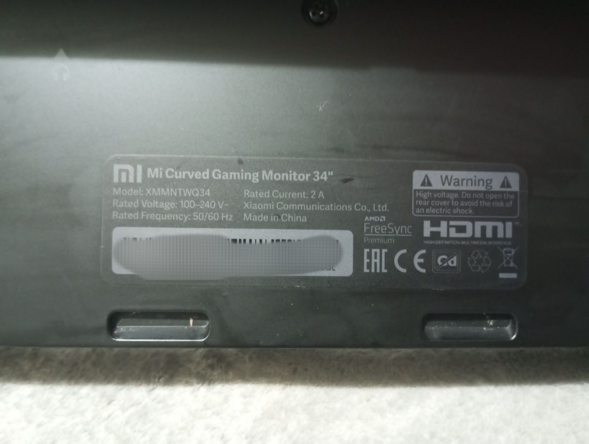 Mi curved gaming monitor 34