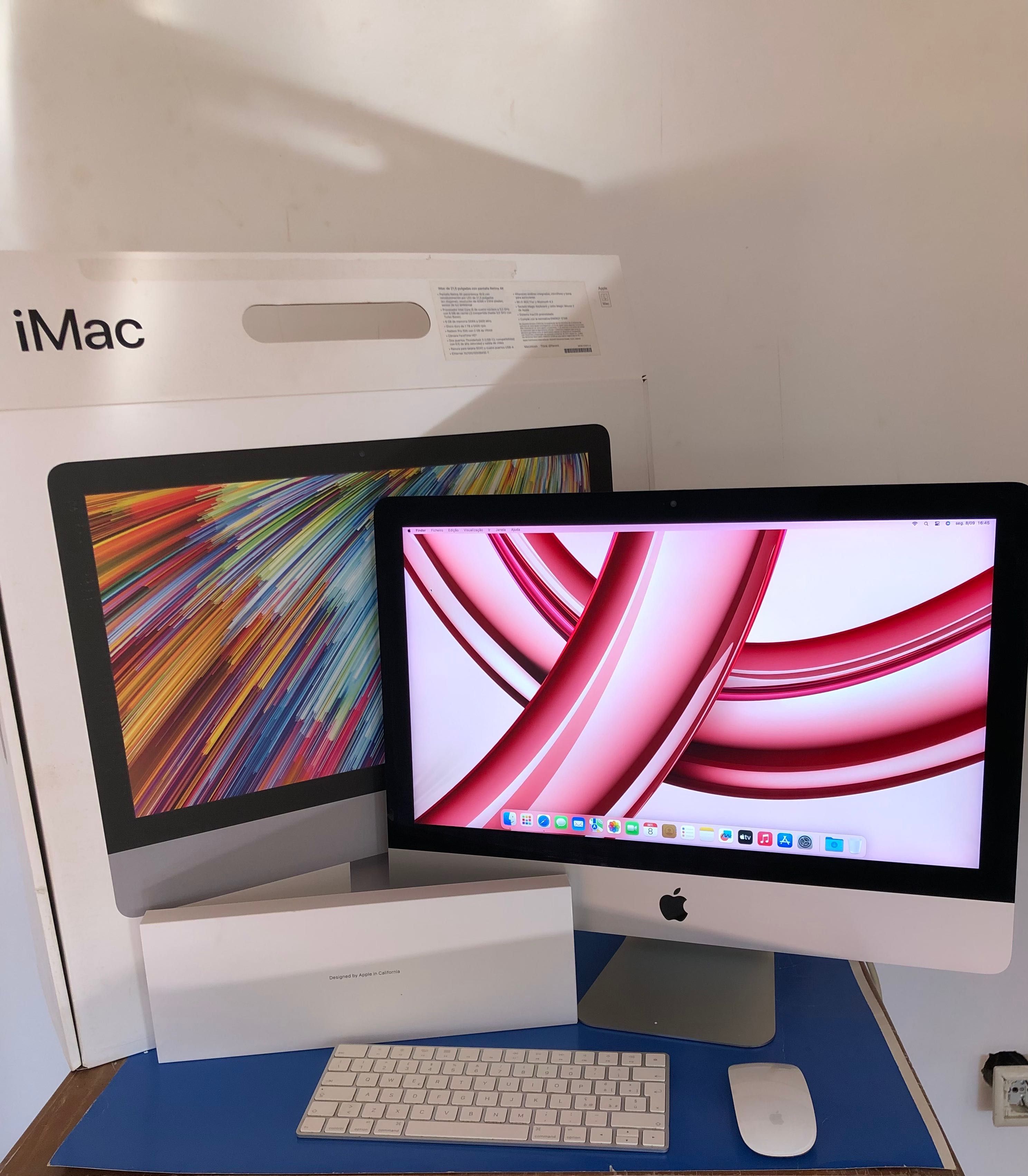iMac 2017 4k em Caixa Magic Keyboard/Mouse