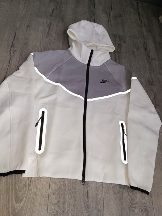 ЗИП худи Nike Tech Fleece Reflective Black White