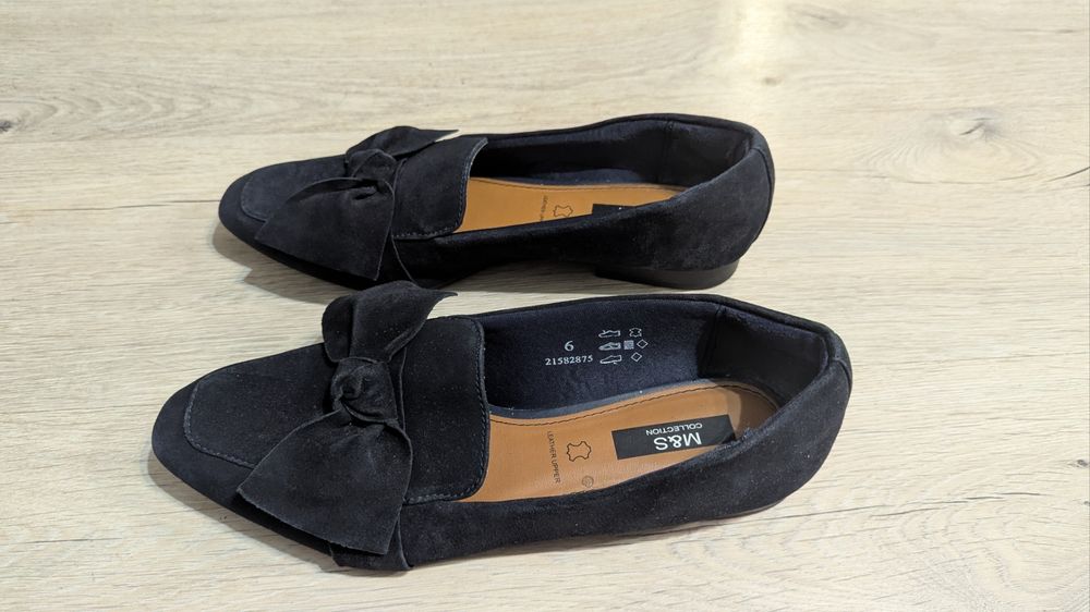 Замшеві лофери 39